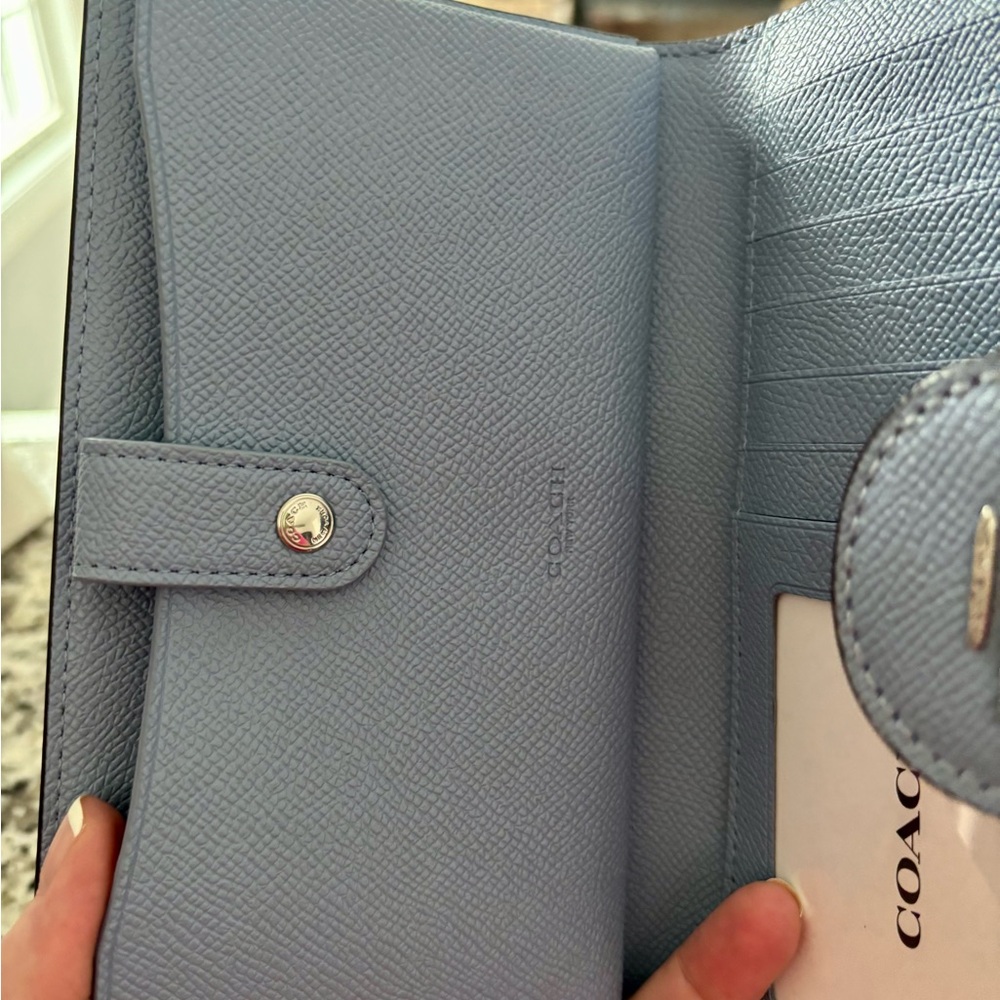 Coach Marble Blue Tech Wallet - Picture 4 of 6